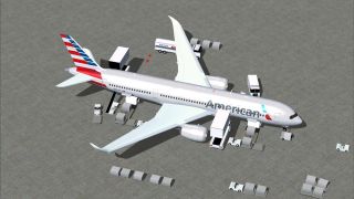 Screenshot 1 — American Airlines Airbus A350-800 V4