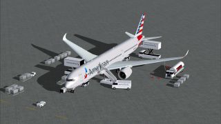 Screenshot 1 — American Airlines Airbus A350-900 V4
