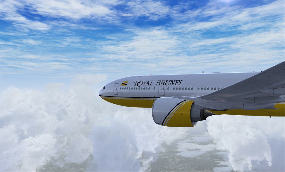 Royal Brunei Boeing 777-200LR V8-BLB for FSX