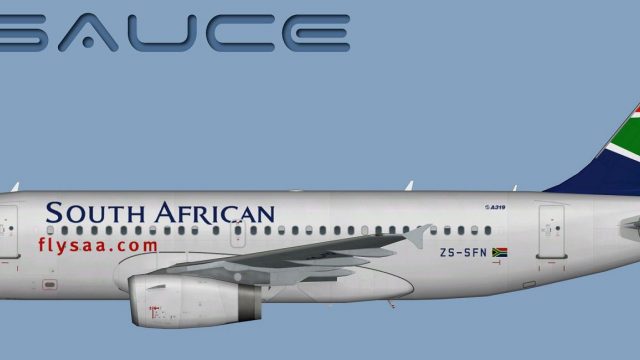 Screenshot 1 — South African Airways Airbus A319