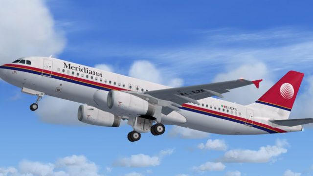 Screenshot 1 — Meridiana Airbus A320