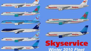Screenshot 1 — Skyservice W10 Fleet And Flight Plans Pack