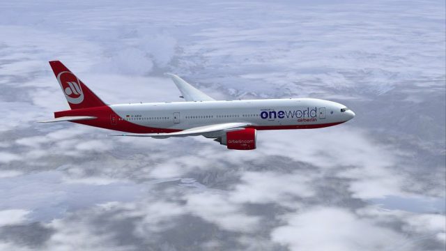 Screenshot 1 — Air Berlin "Oneworld" Boeing 777-200LR