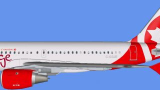 Screenshot 1 — Air Canada Rouge Airbus A319-114