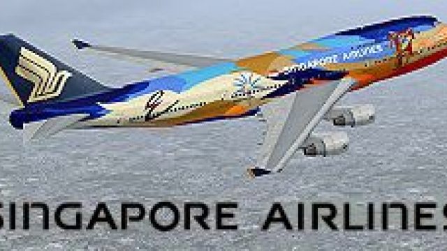 Screenshot 1 — Singapore Airlines Boeing 747-400 Tropical livery