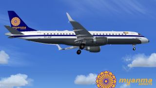 Screenshot 2 — Myanma Airways Embraer E190