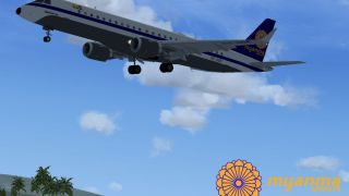 Screenshot 1 — Myanma Airways Embraer E190