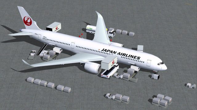 Screenshot 1 — Japan Airlines Airbus A350-900 V4