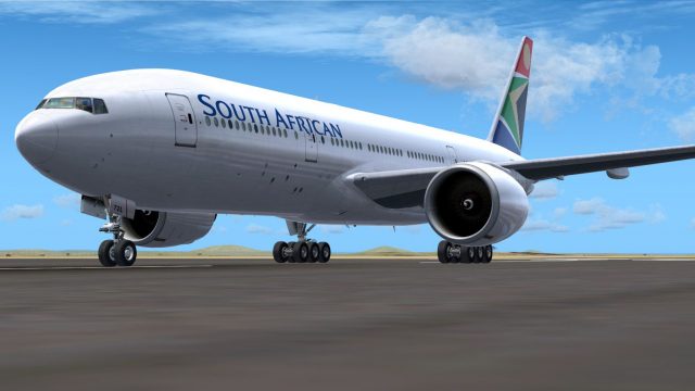 Screenshot 1 — South African Boeing 777-200LR