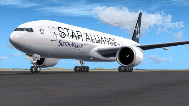 Screenshot 1 — South African Boeing 777-200LR Star Alliance