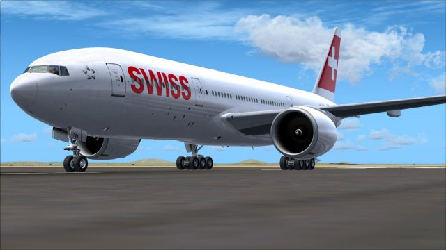 Screenshot 1 — Swiss Boeing 777-200LR