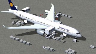 Screenshot 1 — Lufthansa Airbus A350-1000 V4