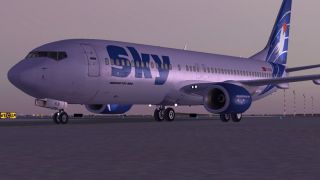 Screenshot 3 — Blue Sky Airlines Boeing 737-800