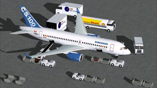 Screenshot 1 — House Colors Bombardier FTV1 CSeries 100 V4.0
