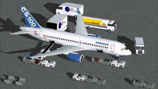 Screenshot 1 — House Colors Bombardier FTV1 CSeries 100 V4.0