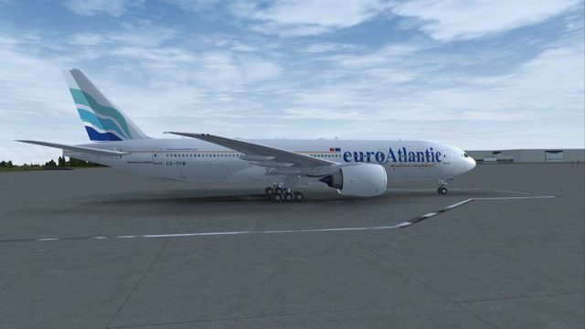 Screenshot 1 — euroAtlantic Boeing 777-200LR CS-TMP