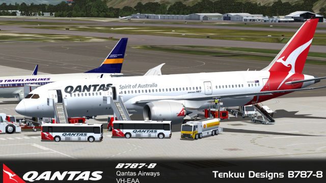 Screenshot 1 — Qantas Boeing 787-8 VH-EAA