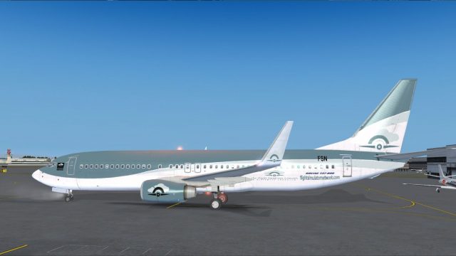 Screenshot 1 — FlightSimulatorNetwork Boeing 737-800