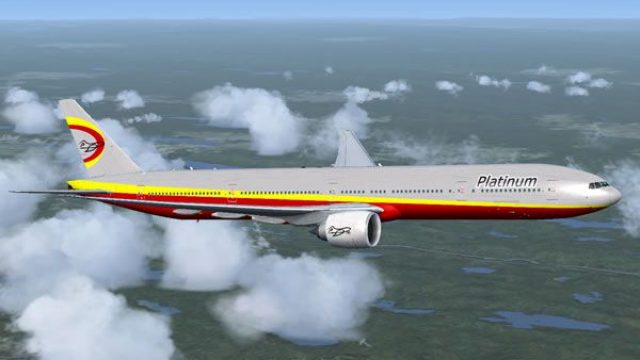 Screenshot 1 — Platinum Airways Boeing 777-300 ER