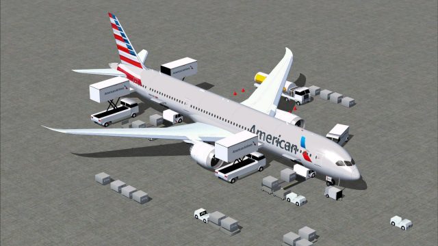 Screenshot 1 — American Airlines Boeing 787-9 V4