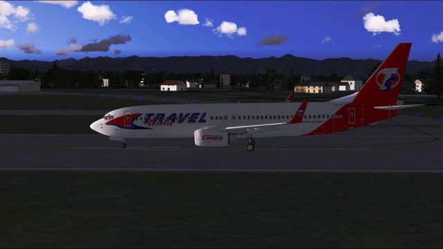 Screenshot 1 — Travel Service Boeing 737-800 Package