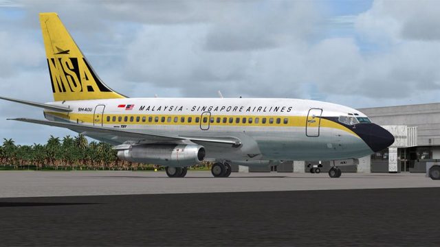 Screenshot 1 — Malaysia Singapore Airline Boeing 737-100