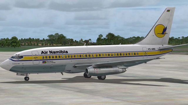 Screenshot 1 — Air Namibia Boeing 737-200