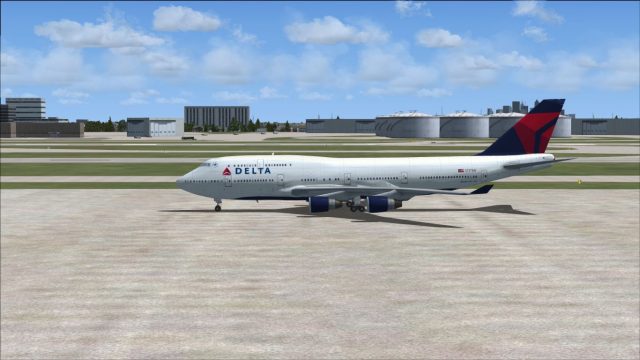 Screenshot 1 — Delta Airlines Boeing 747-400