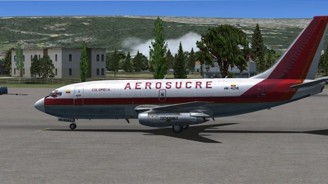 Screenshot 1 — Aerosucre Boeing 737-200F
