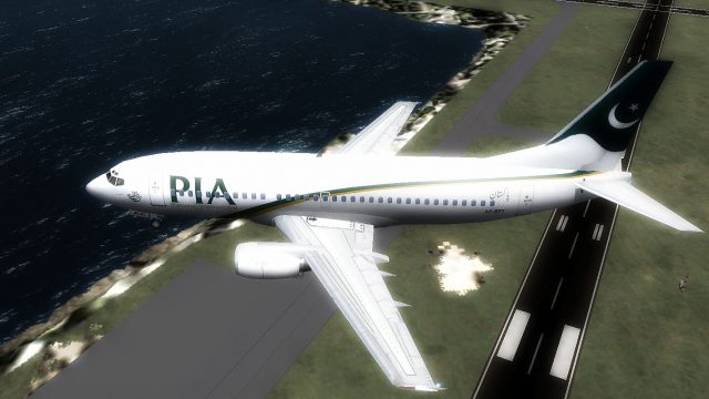 Screenshot 1 — PIA Boeing 737-340