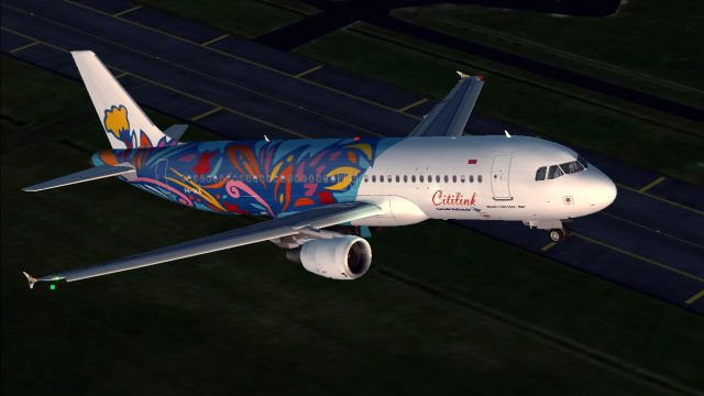Screenshot 1 — Garuda Indonesia Citilink A320-200 PK-GLX