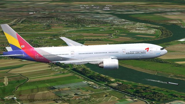 Screenshot 1 — Asiana Airlines Boeing 777-28E(ER) HL7742