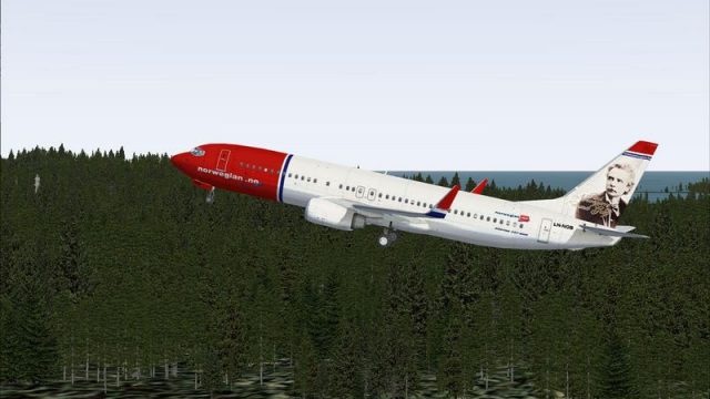 Screenshot 1 — Norwegian Air Shuttle Boeing 737-800