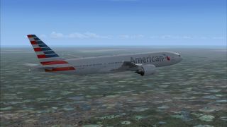 Screenshot 3 — American Airlines Boeing 777-200ER (New Colors)