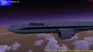 Screenshot 1 — Alitalia Boeing 777-200 ER