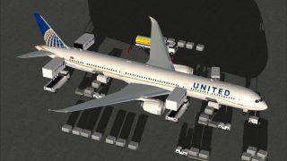 Screenshot 1 — United Airlines Boeing 787-10 V4