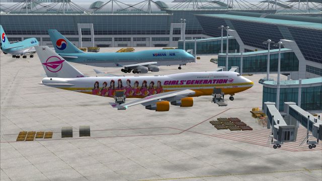 Screenshot 1 — Girls' Generation Airlines Boeing 747-400