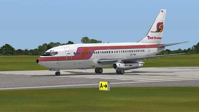 Screenshot 1 — Thai Airways Boeing 737-200
