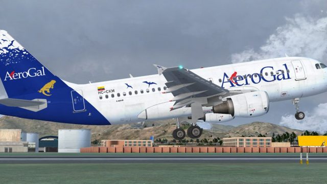 Screenshot 1 — AeroGal Airbus A319-132