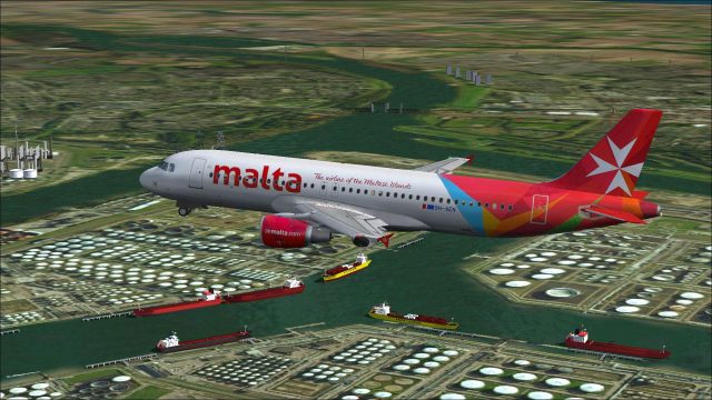 Screenshot 1 — Virgin Atlantic Little Red Airbus A320