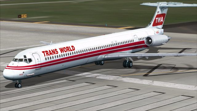 Screenshot 1 — TWA McDonnell Douglas MD-82 N959U