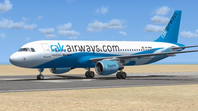 Screenshot 1 — RAK Airways Airbus A320-214