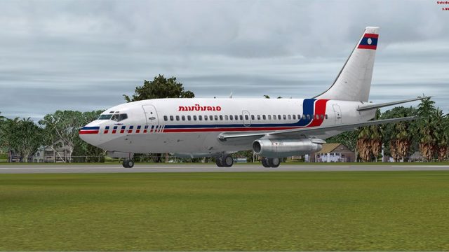 Screenshot 1 — Lao Aviation Boeing 737-200 N-7375-F