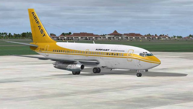 Screenshot 1 — Airfast Indonesia Boeing 737-200C PK-OCQ