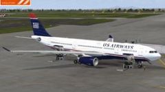 Screenshot 1 — US Airways Airbus A330-200 (New Colors)