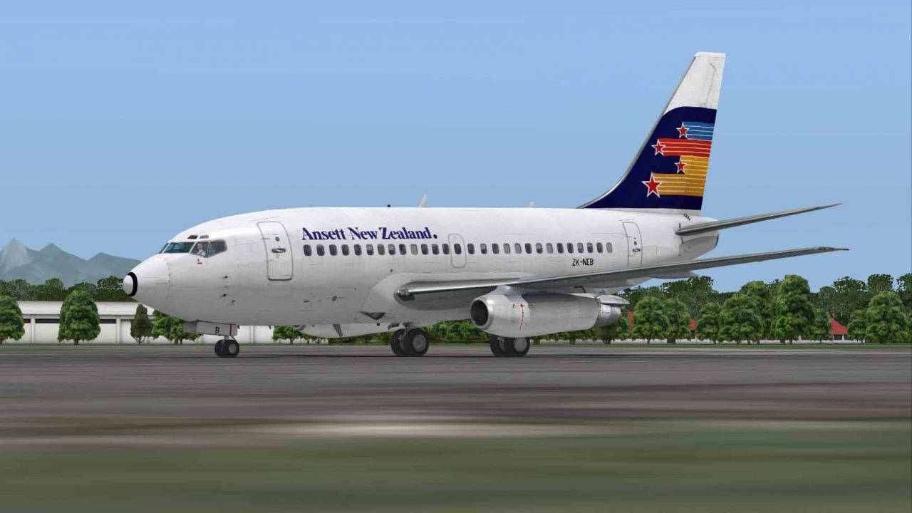 Ansett New Zealand Boeing 737-100 ZK-NEB for FSX