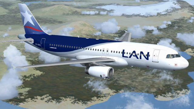 Screenshot 1 — LAN Chile Airbus A320-232 IAE