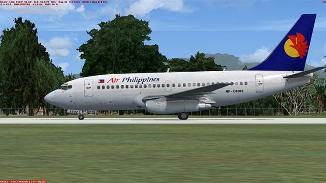 Screenshot 1 — Air Philippines Boeing 737-200ADV