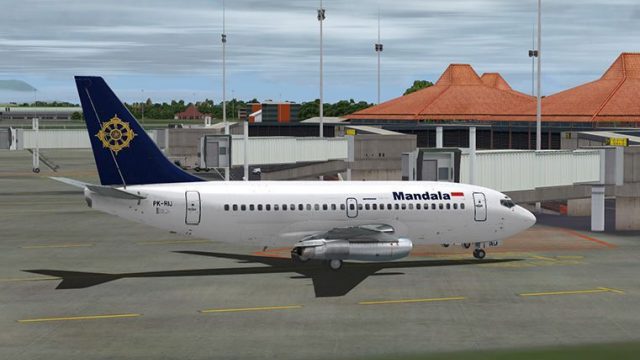 Screenshot 1 — Mandala Airlines Boeing 737-200ADV