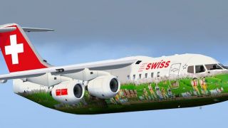 Screenshot 2 — Swiss BAe 146 "Shopping Paradise Zurich Airport"